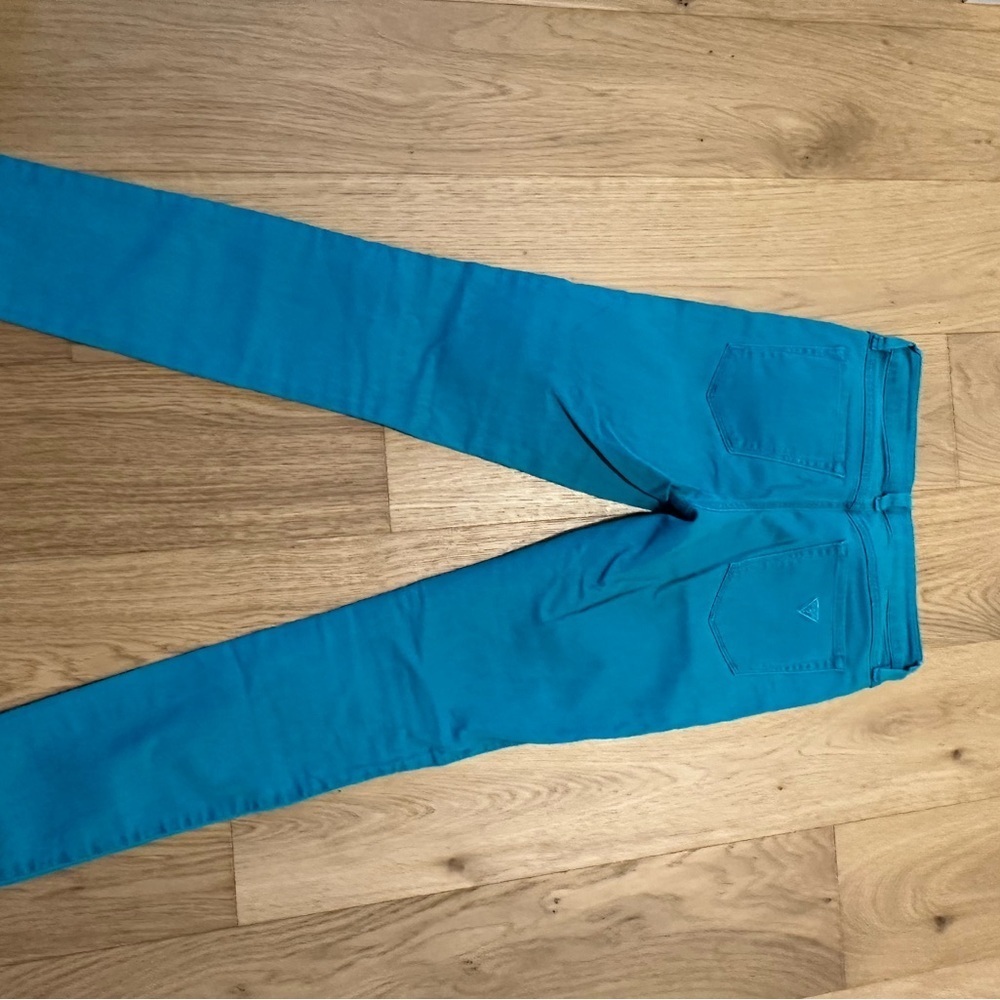 Guess Women's Teal Blue Jeans - Picture 2 of 5